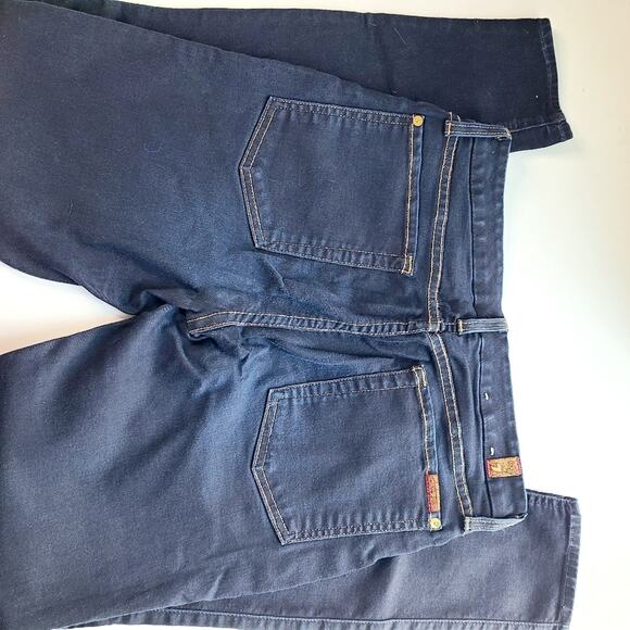 7 For All Mankind "the Skinny" Jeans Women's 31 Dark WASH Blue Denim Pants - Picture 5 of 6